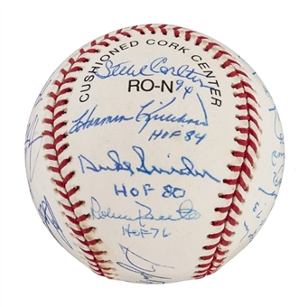 Hall of Famers Multi-Signed N.L. Baseball With 16 Signatures (JSA)